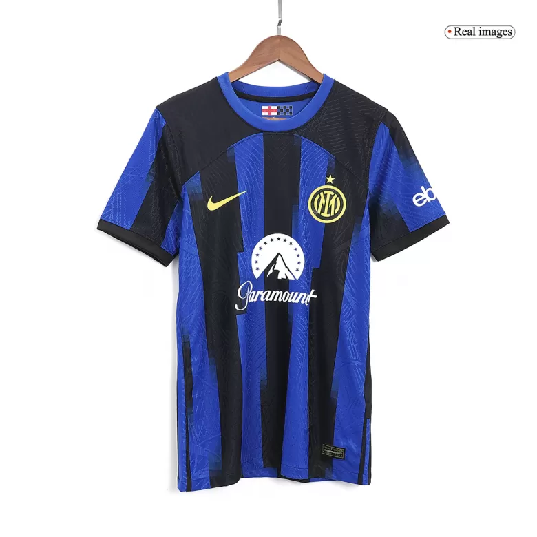 Authentic Inter Milan Soccer Jersey Custom Home Shirt 2023/24 - bestsoccerstore