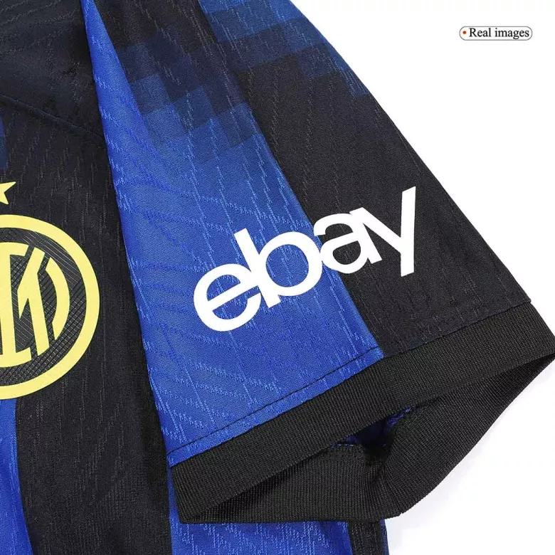 Authentic Inter Milan Soccer Jersey Custom Home Shirt 2023/24 - bestsoccerstore