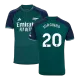 Arsenal Jersey JORGINHO #20 Custom Third Away Soccer Authentic Jersey 2023/24 - bestsoccerstore