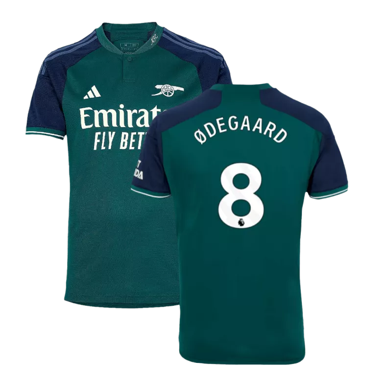 Authentic Arsenal Soccer Jersey ØDEGAARD #8 Third Away Shirt 2023/24 - bestsoccerstore