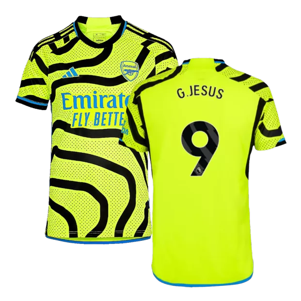 Arsenal Emirates Fly Better G. Jesus 9 black Football Jersey