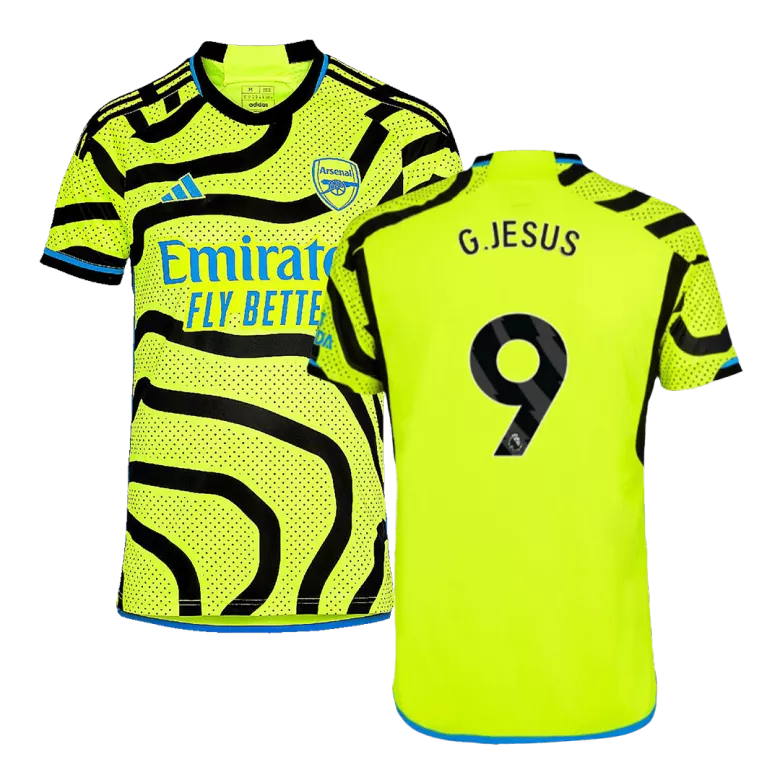 Authentic Arsenal Soccer Jersey G.JESUS #9 Away Shirt 2023/24 - bestsoccerstore