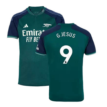 Arsenal Jersey G.JESUS #9 Custom Third Away Soccer Authentic Jersey 2023/24 - bestsoccerstore