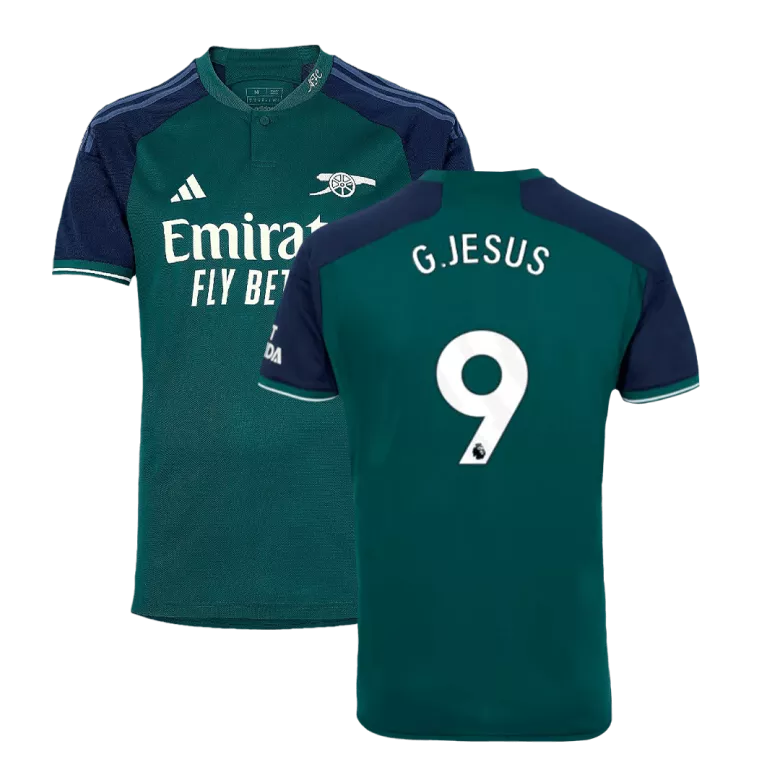 Authentic Arsenal Soccer Jersey G.JESUS #9 Third Away Shirt 2023/24 - bestsoccerstore