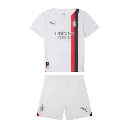 Kid's AC Milan Jersey Custom Away Soccer Soccer Kits 2023/24 - bestsoccerstore