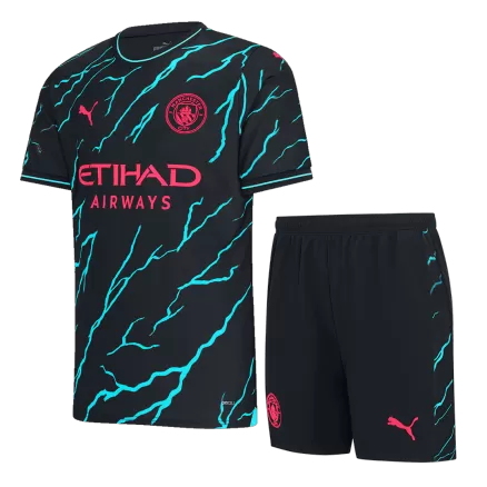 Manchester City Jersey Custom Third Away Soccer Uniform Kits 2023/24 - bestsoccerstore