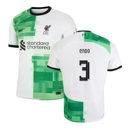Liverpool Jersey ENDO #3 Custom Away Soccer Jersey 2023/24 - bestsoccerstore