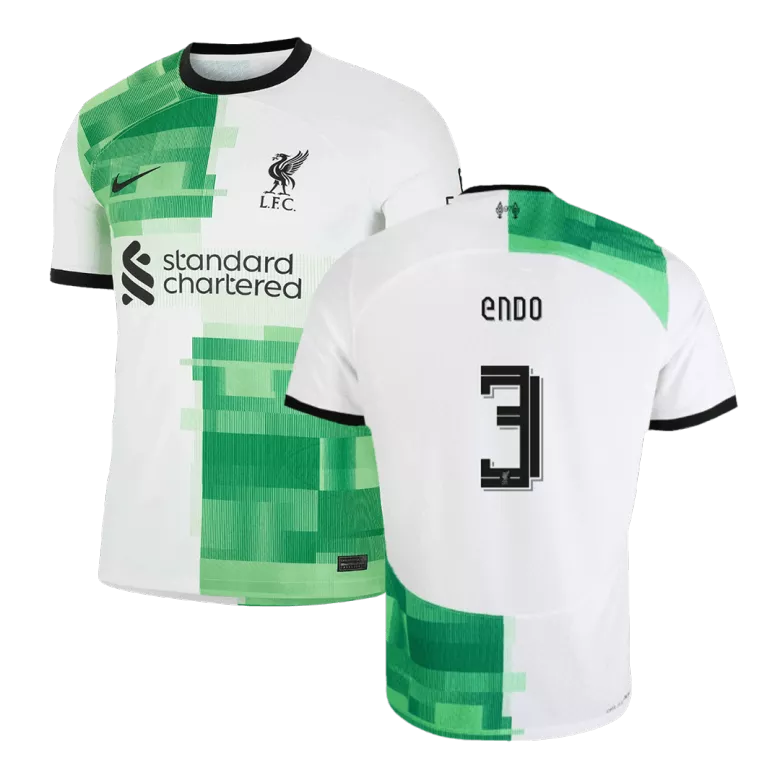Authentic Liverpool Soccer Jersey ENDO #3 Away Shirt 2023/24 - bestsoccerstore
