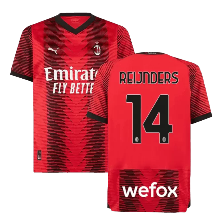 AC Milan Jersey Custom REIJNDERS #14 Soccer Jersey Home 2023/24