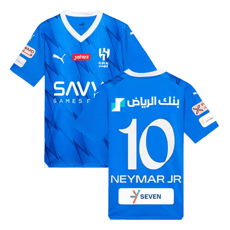 Al Hilal SFC Jersey Custom NEYMAR JR #10 Soccer Jersey Home 2023/24
