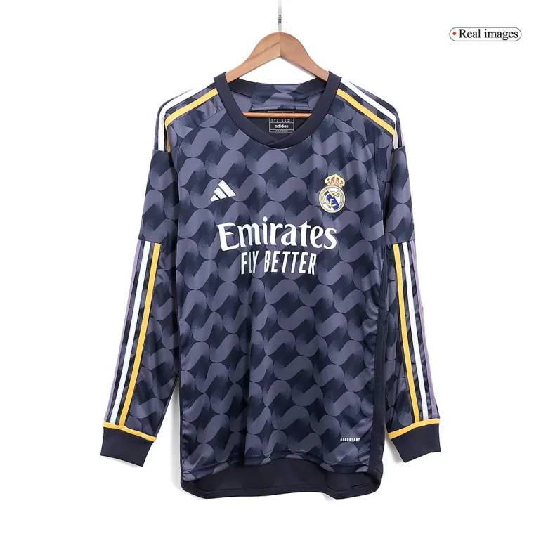 Real Madrid Long Sleeve Jersey Custom Away Soccer Jersey 2023/24 - bestsoccerstore