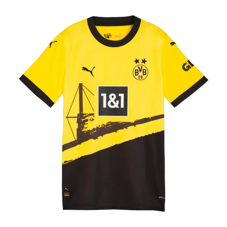 Borussia Dortmund Custom Home Soccer Women's Jersey 2023/24 - bestsoccerstore