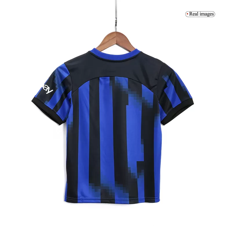 Kid's Inter Milan Jersey Custom Home Soccer Soccer Kits 2023/24 - bestsoccerstore