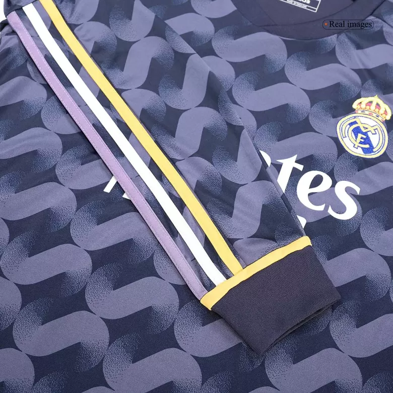 Real Madrid Long Sleeve Jersey Custom Away Soccer Jersey 2023/24 - bestsoccerstore