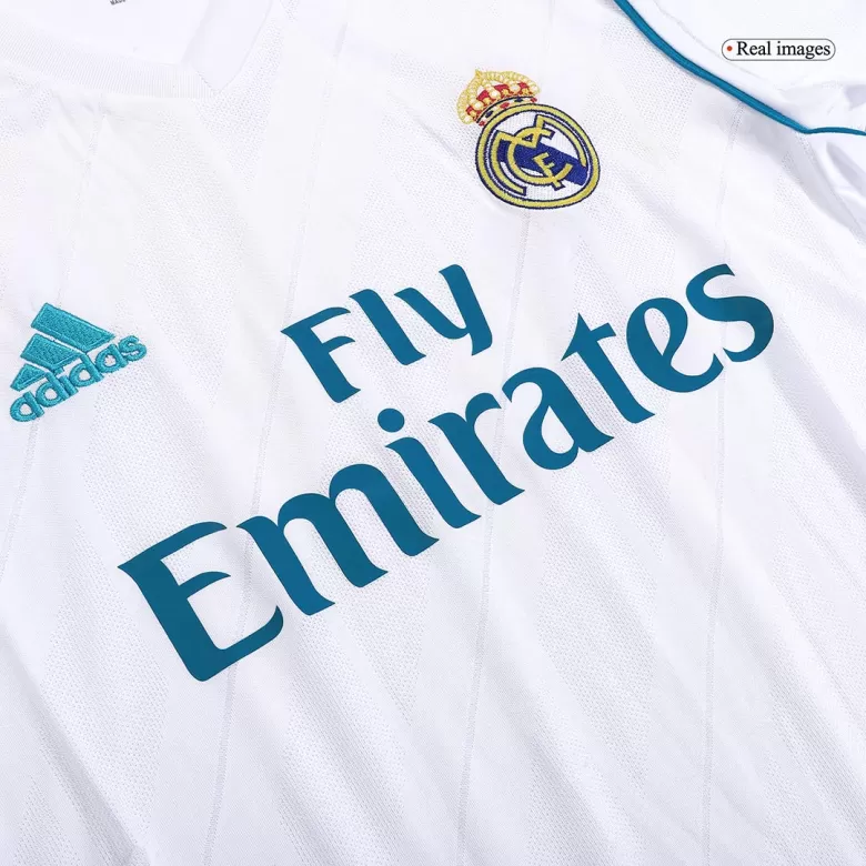 Real Madrid Retro Jersey Home Soccer Shirt 2017/18 - bestsoccerstore