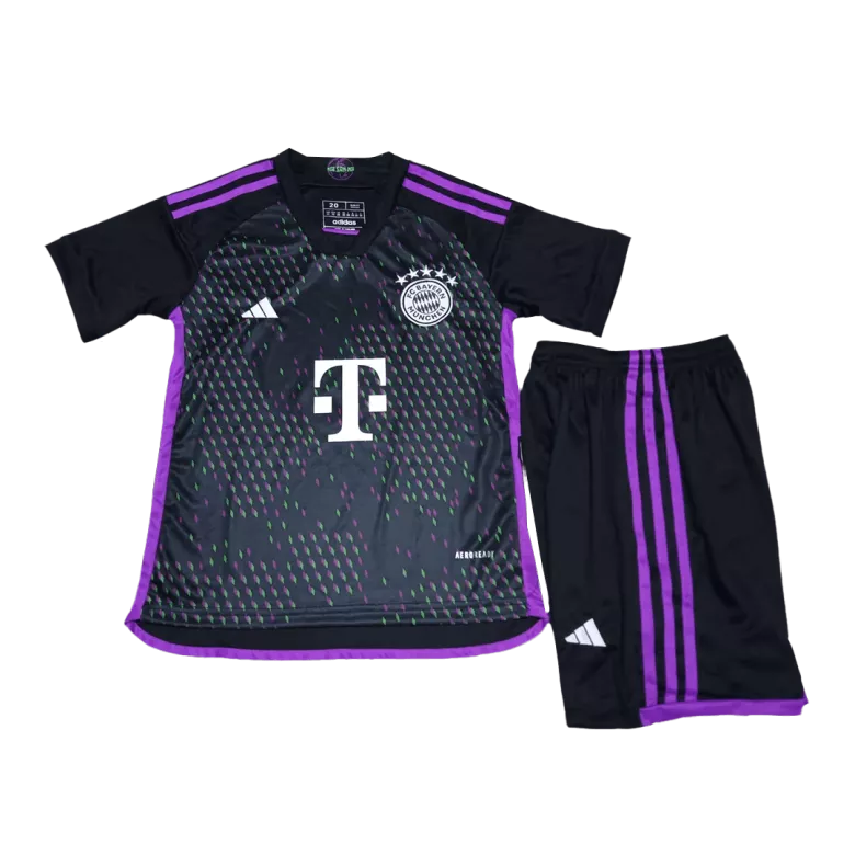 Kid's Bayern Munich Whole Kits Custom Away Soccer Kit 2023/24 - bestsoccerstore