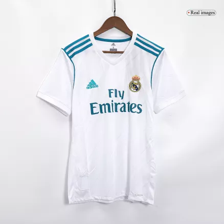 Real Madrid Retro Jersey Home Soccer Shirt 2017/18 - bestsoccerstore