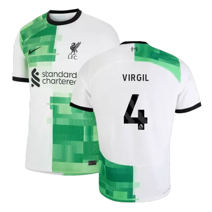 Liverpool Jersey Custom VIRGIL #4 Soccer Jersey Away 2023/24 - bestsoccerstore