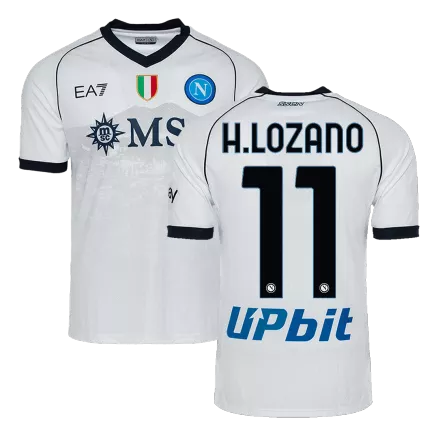 Napoli Jersey H.LOZANO #11 Custom Away Soccer Authentic Jersey 2023/24 - bestsoccerstore