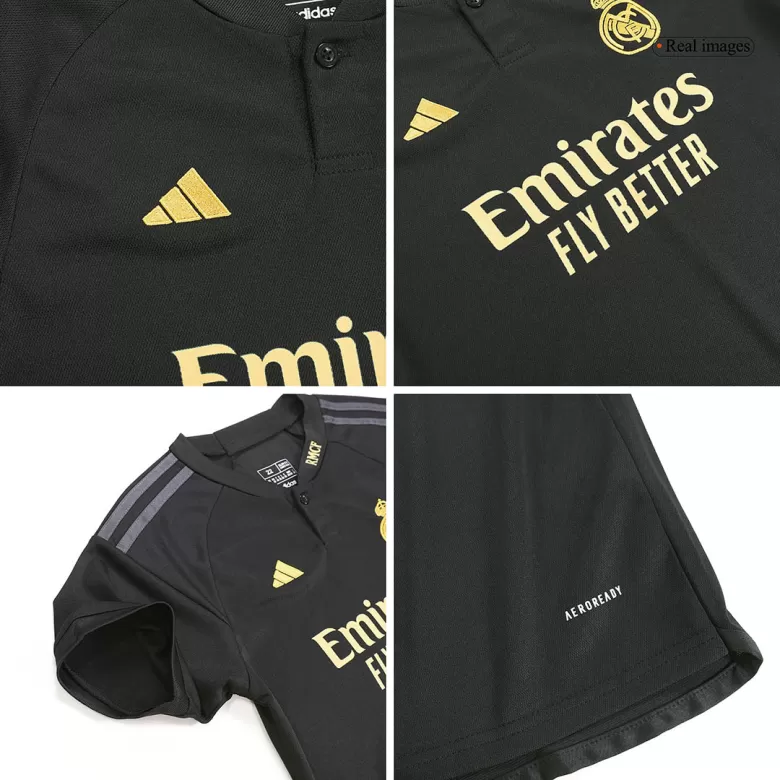 Kid's Real Madrid Jersey Custom Third Away Soccer Soccer Kits 2023/24 - bestsoccerstore