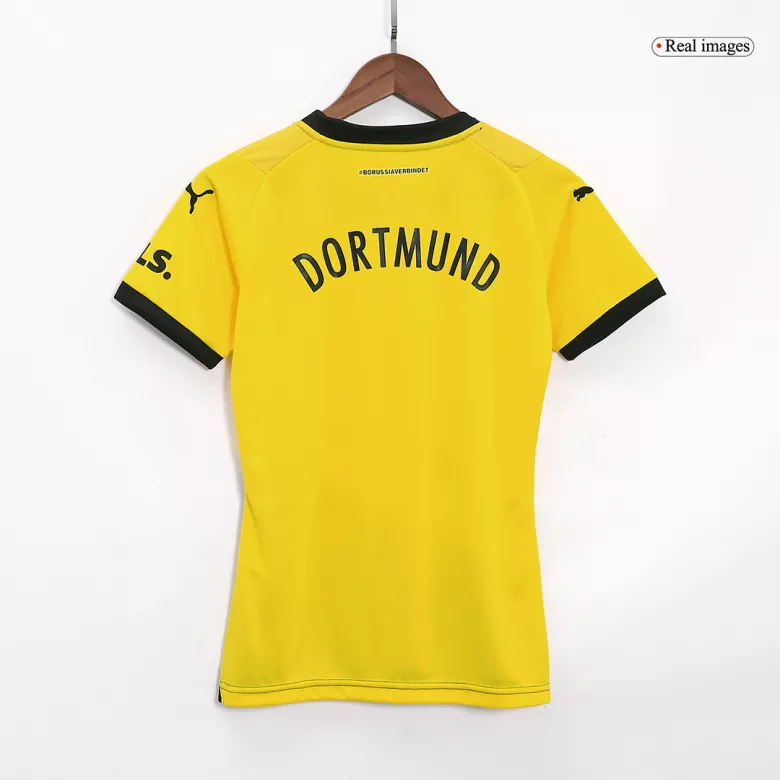 Borussia Dortmund Soccer Jersey Home Women's Custom Shirt 2023/24 - bestsoccerstore