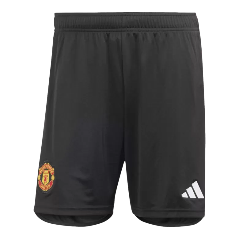 Manchester United Shorts Custom Home Soccer Shorts 2023/24 - bestsoccerstore