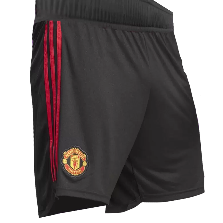 Manchester United Shorts Custom Home Soccer Shorts 2023/24 - bestsoccerstore