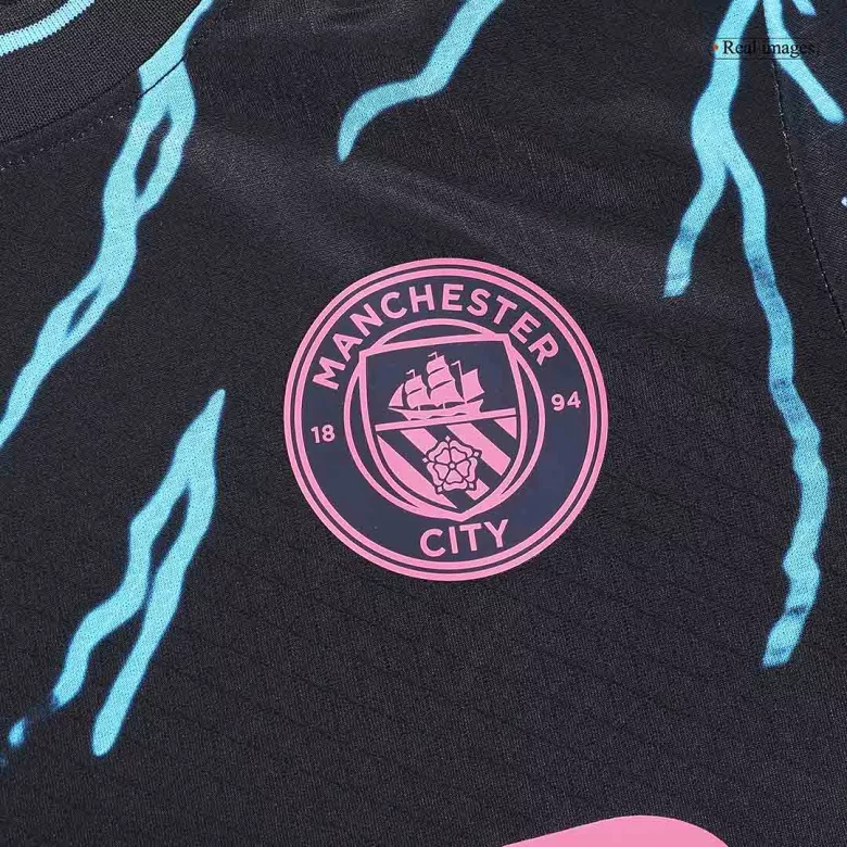 Authentic Manchester City Soccer Jersey DE BRUYNE #17 Third Away Shirt 2023/24 - bestsoccerstore