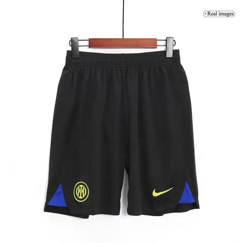 Inter Milan Shorts Custom Home Soccer Shorts 2023/24 - bestsoccerstore