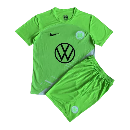 Kid's Wolfsburg Jersey Home Soccer Soccer Kits 2023/24 - bestsoccerstore