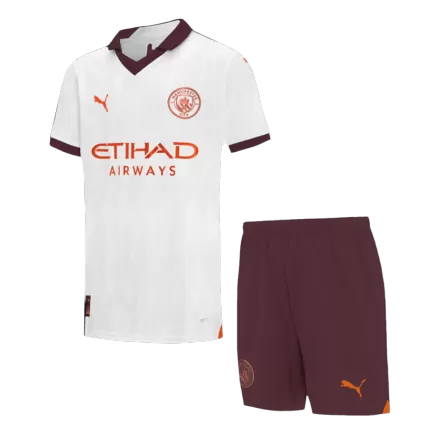 Kid's Manchester City Soccer Jersey Kit Away Soccer 2023/24 - bestsoccerstore