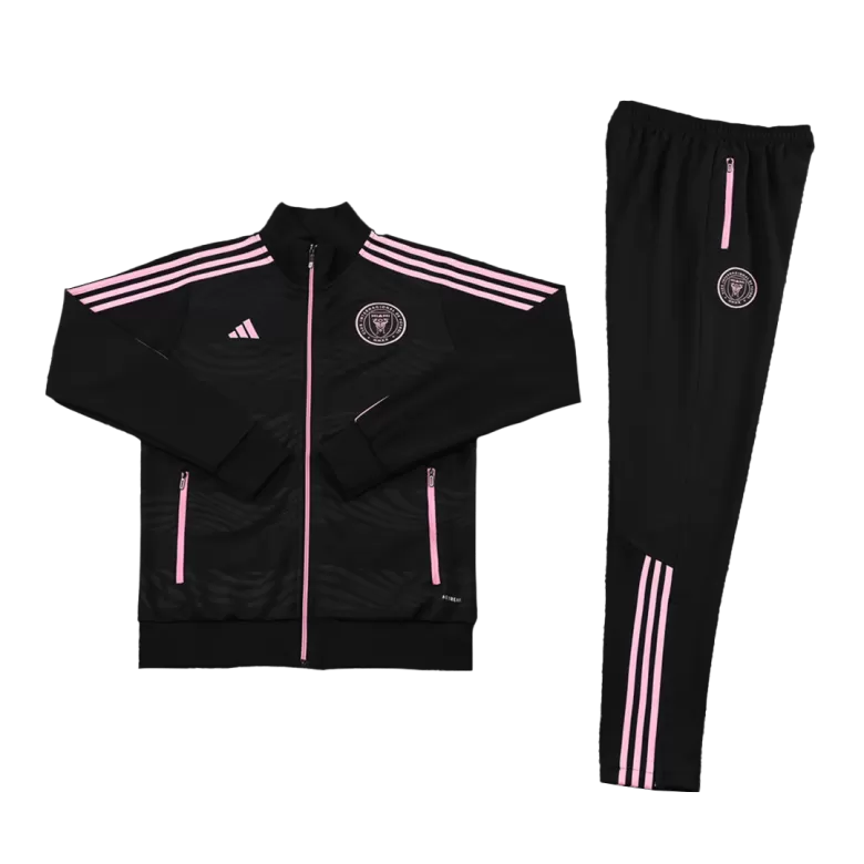 Kid's Inter Miami CF 2 Piece Set Soccer Tracksuit 2023/24 Black - bestsoccerstore