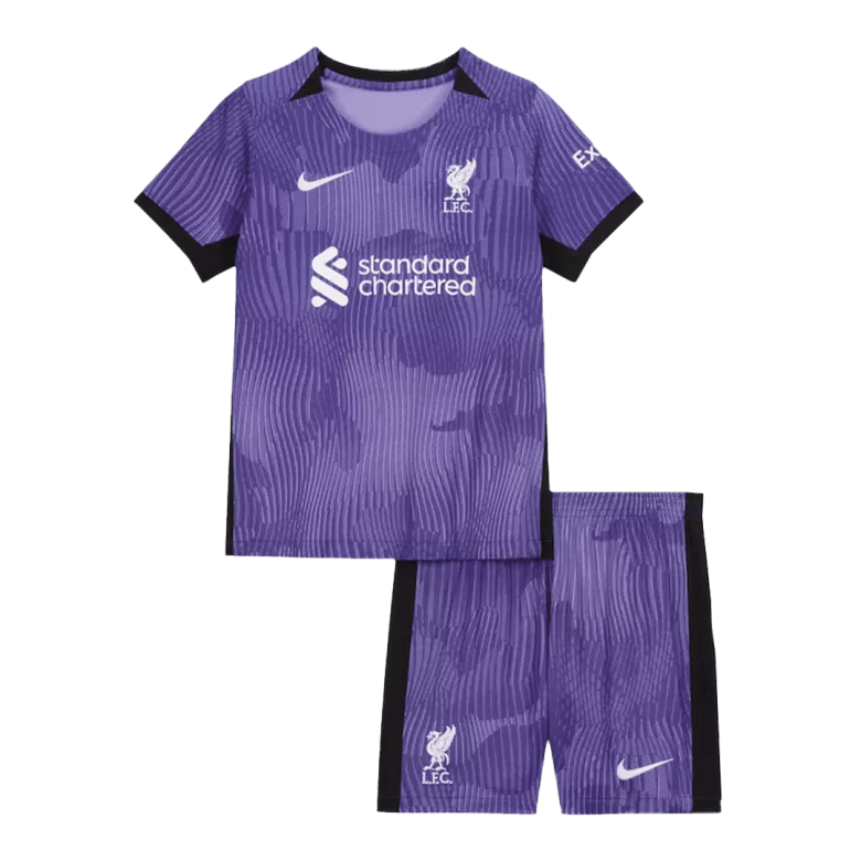 Kid's Liverpool Whole Kits Custom Third Away Soccer Kit 2023/24 - bestsoccerstore