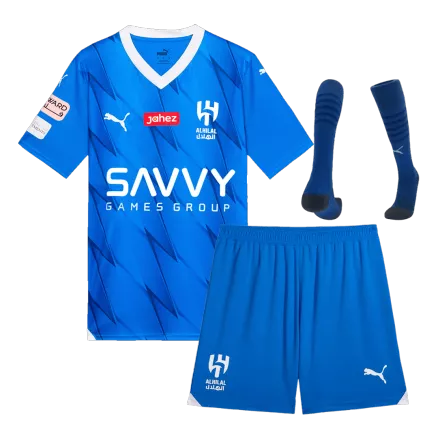 Al Hilal SFC Jersey Custom Home Soccer Jersey Whole Kit 2023/24 - bestsoccerstore