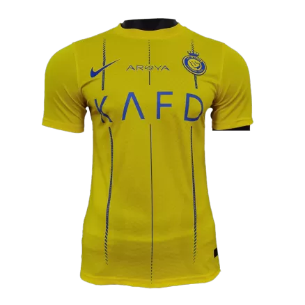 Authentic Al Nassr Soccer Jersey Custom Home Shirt 2023/24 - bestsoccerstore