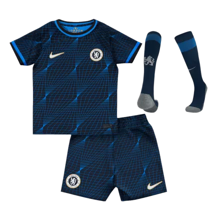 Kid's Chelsea Whole Kits Custom Away Soccer 2023/24 - bestsoccerstore