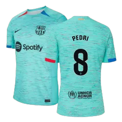 finekeys New Season Barcelona Home Soccer Jersey 2023/2024 Men Adult Pedri #8 Lewandowski #9 S / Pedri #8