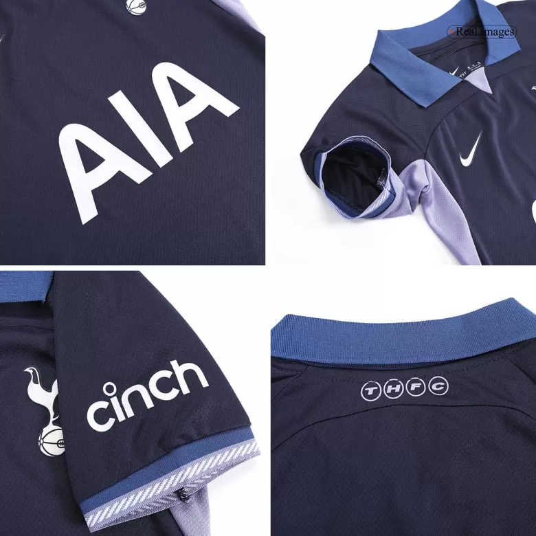 Kid's Tottenham Hotspur Soccer Jersey Kit Custom Away Soccer 2023/24 - bestsoccerstore