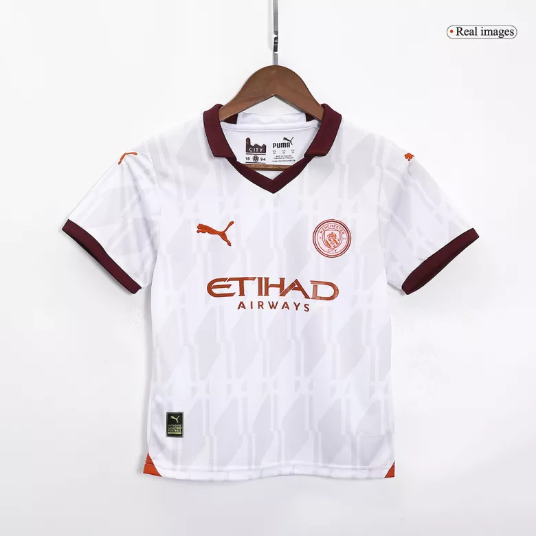 Kid's Manchester City Soccer Jersey Kit Away Soccer 2023/24 - bestsoccerstore