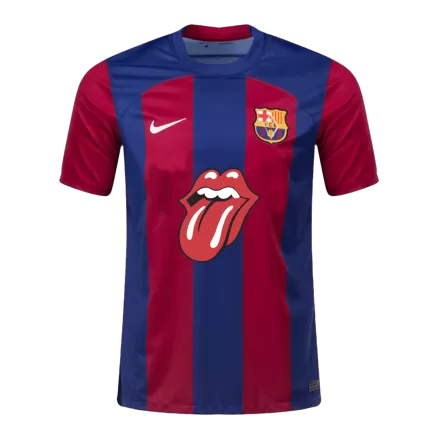 Limited Edition Barcelona x The Rolling Stones Jersey Home 2023/24 - bestsoccerstore