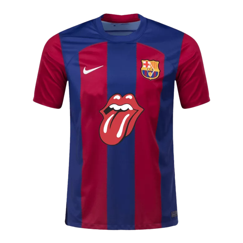 Limited Edition Barcelona x The Rolling Stones Jersey Home 2023/24 - bestsoccerstore