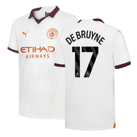 Manchester City Jersey Custom DE BRUYNE #17 Soccer Jersey Away 2023/24 - bestsoccerstore