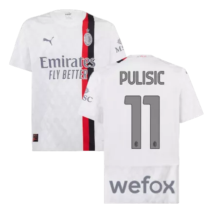 Authentic AC Milan Soccer Jersey PULISIC #11 Away Shirt 2023/24 - bestsoccerstore
