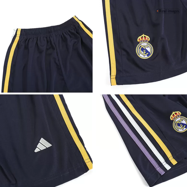 Kid's Real Madrid Jersey Custom Away Soccer Soccer Kits 2023/24 - bestsoccerstore