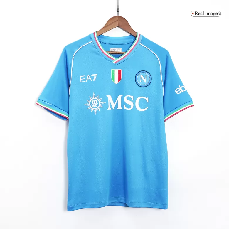 Authentic Napoli Soccer Jersey Custom Home Shirt 2023/24 - bestsoccerstore