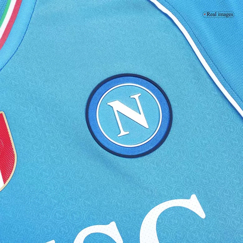 Authentic Napoli Soccer Jersey Custom Home Shirt 2023/24 - bestsoccerstore