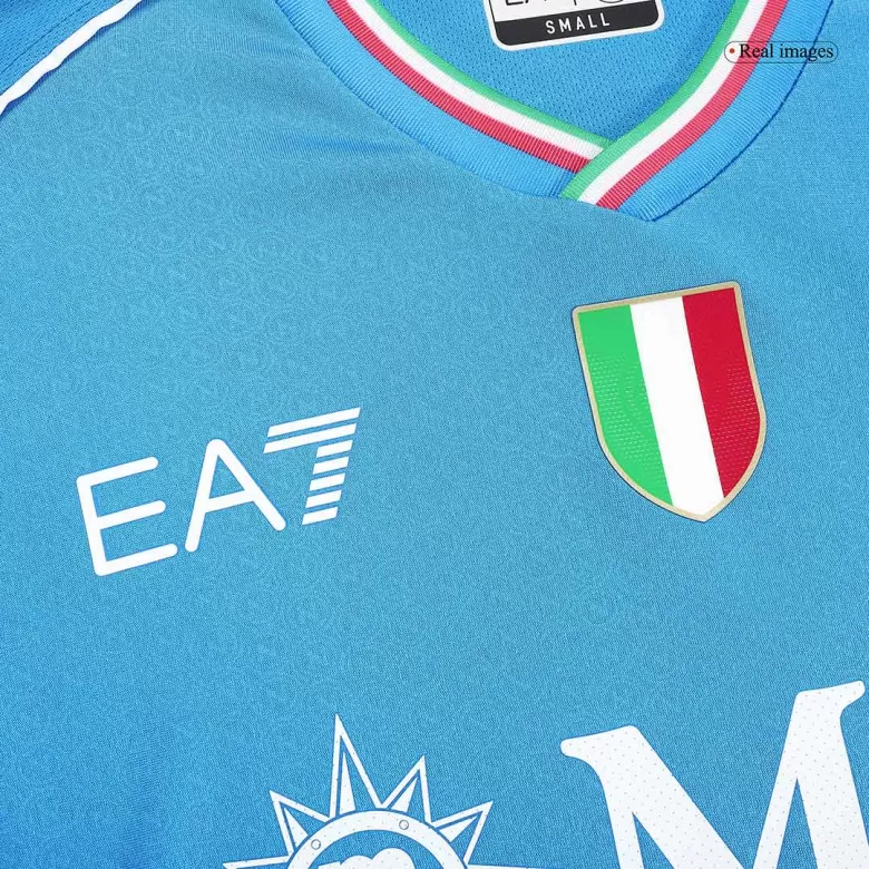 Authentic Napoli Soccer Jersey Custom Home Shirt 2023/24 - bestsoccerstore