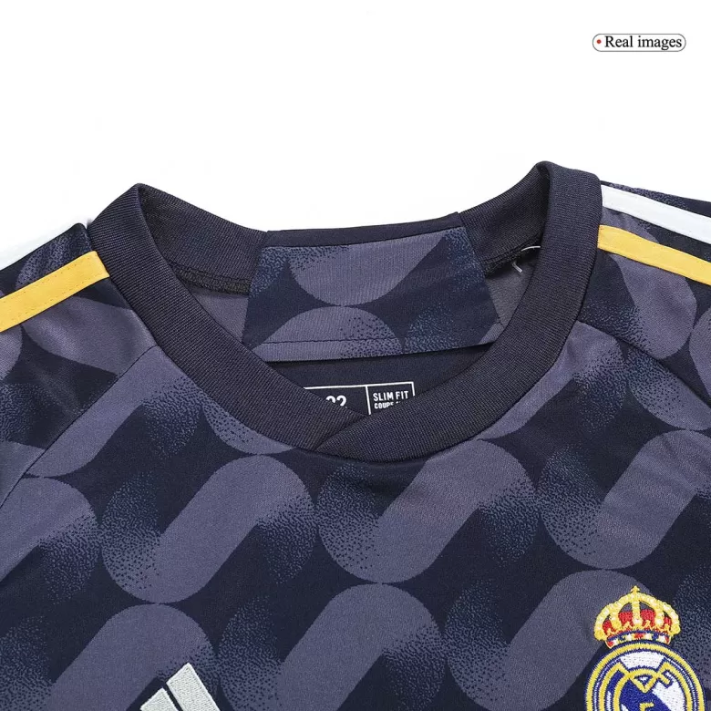 Kid's Real Madrid Jersey Custom Away Soccer Soccer Kits 2023/24 - bestsoccerstore