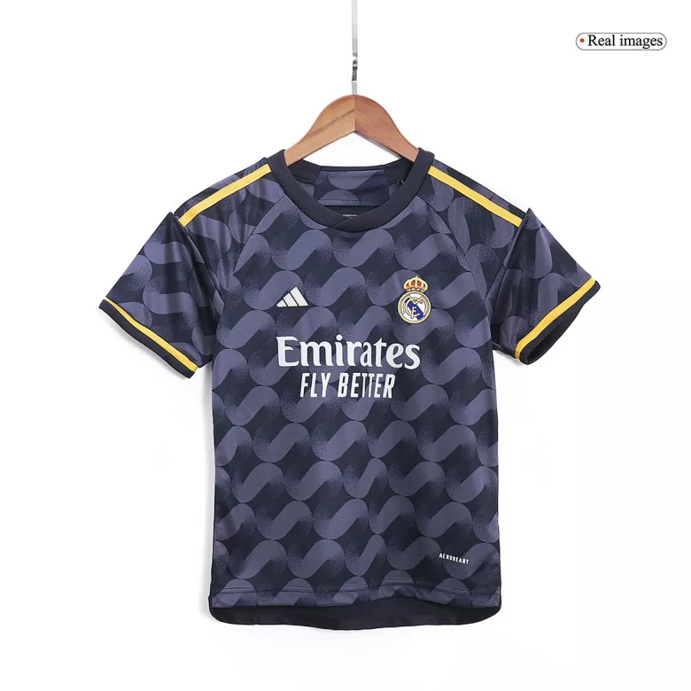 Kid's Real Madrid Jersey Custom Away Soccer Soccer Kits 2023/24 - bestsoccerstore