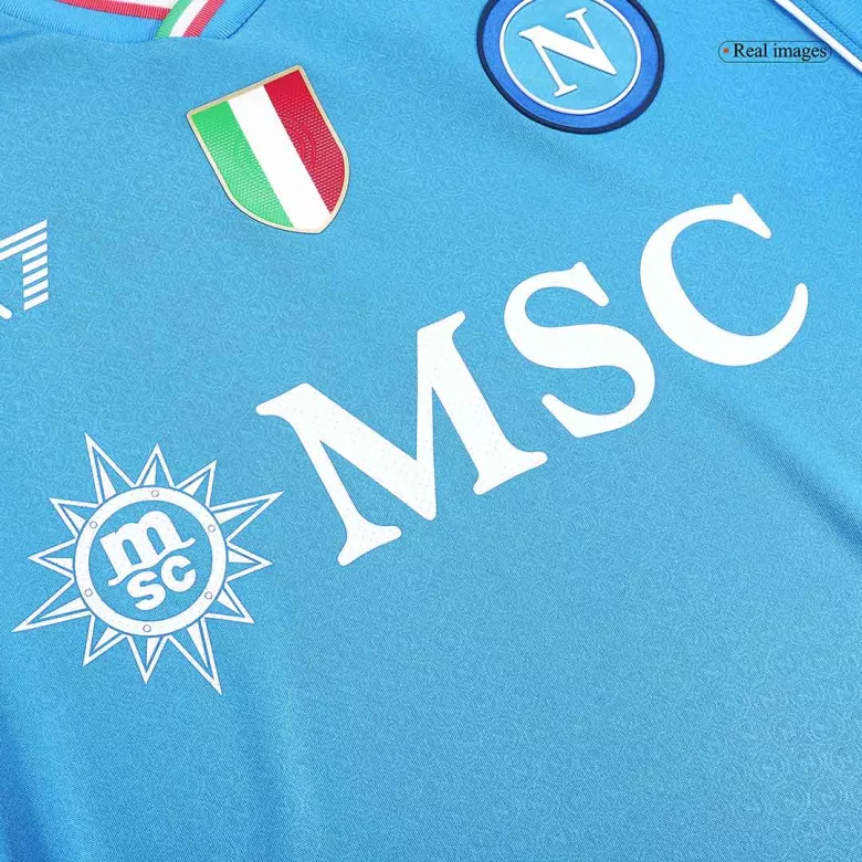 Authentic Napoli Soccer Jersey Custom Home Shirt 2023/24 - bestsoccerstore